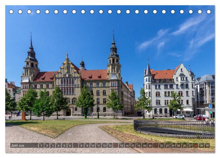 Produktbild: Unterwegs in Halle (Tischkalender 2026 DIN A5 quer), CALVENDO Monatskalender