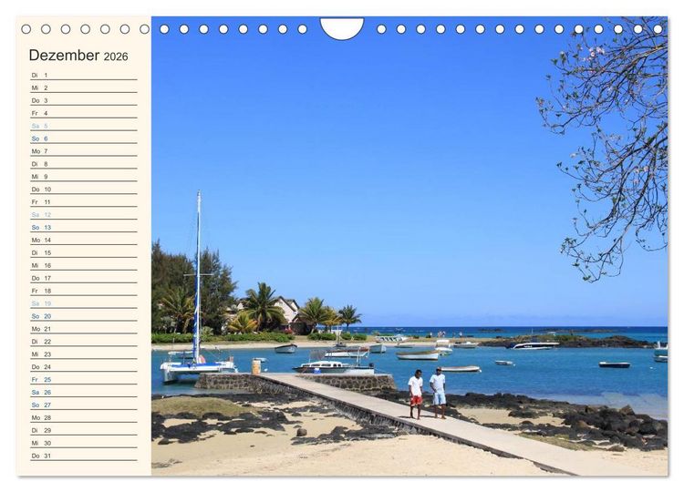 Produktbild: Mauritius - traumhaft und unvergesslich (Wandkalender 2026 DIN A4 quer), CALVENDO Monatskalender