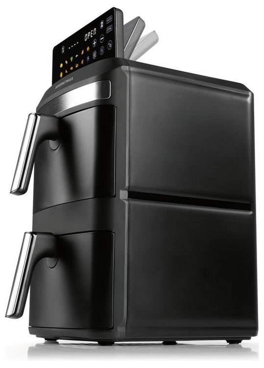 Produktbild: GourmetMaxx 16818 Hei&szlig;luft-Fritteuse 12l 2800W Antihaftbeschichtung, BPA-frei, Cool-Touch-Geh&auml;use, digitaler Timer, Grillfunktion