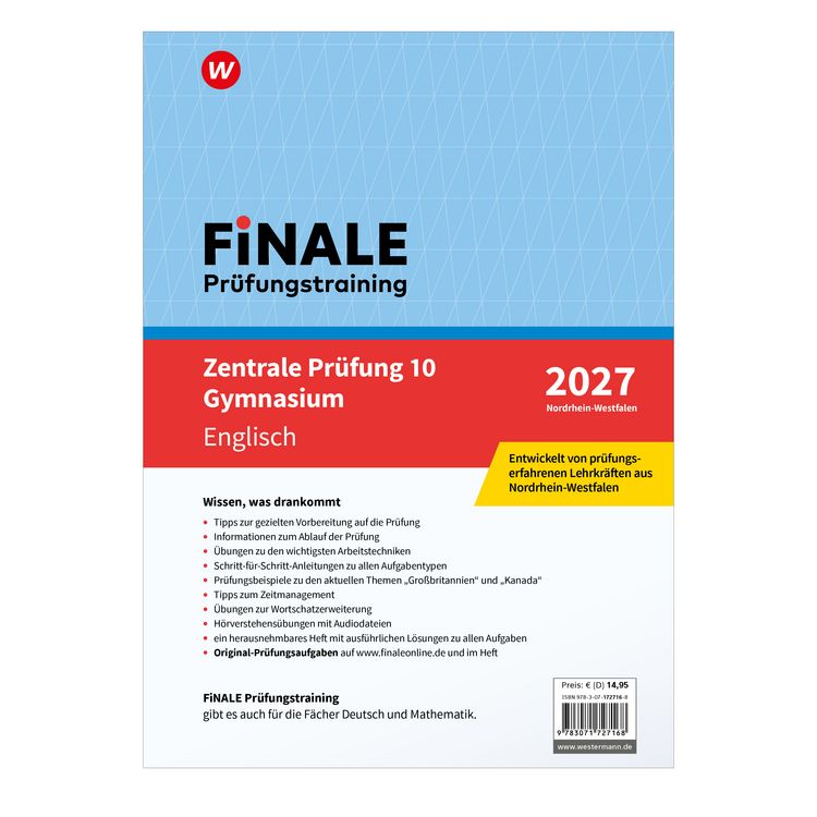 Produktbild: FiNALE - Pr&uuml;fungstraining Zentrale Pr&uuml;fungen 10 Gymnasium Nordrhein-Westfalen