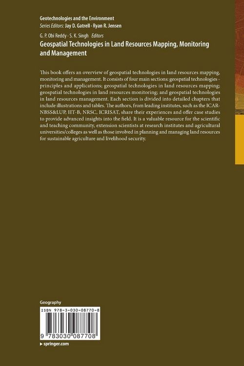 Produktbild: Geospatial Technologies in Land Resources Mapping, Monitoring and Management