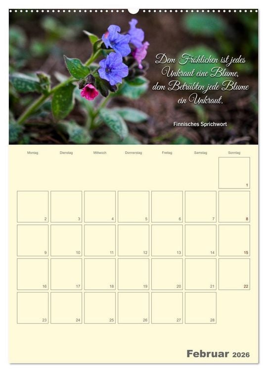 Produktbild: Gartenliebe (Wandkalender 2026 DIN A2 hoch), CALVENDO Monatskalender