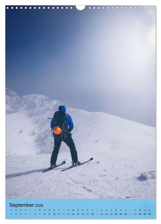 Produktbild: Endlich wieder Skifahren (Wandkalender 2026 DIN A3 hoch), CALVENDO Monatskalender