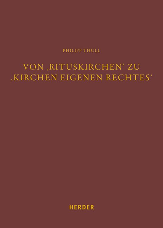 Produktbild: Von 'Rituskirchen' zu 'Kirchen eigenen Rechtes'
