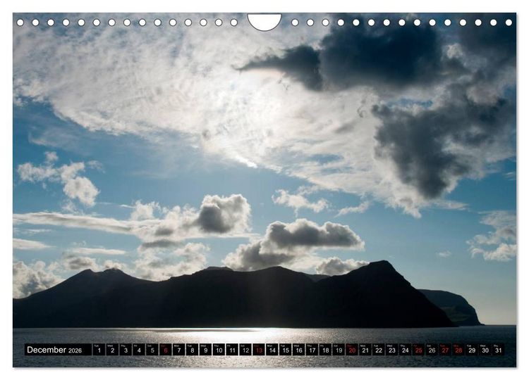 Produktbild: Faroe Islands / UK-Version (Wall Calendar 2026 DIN A4 landscape), CALVENDO 12 Month Wall Calendar