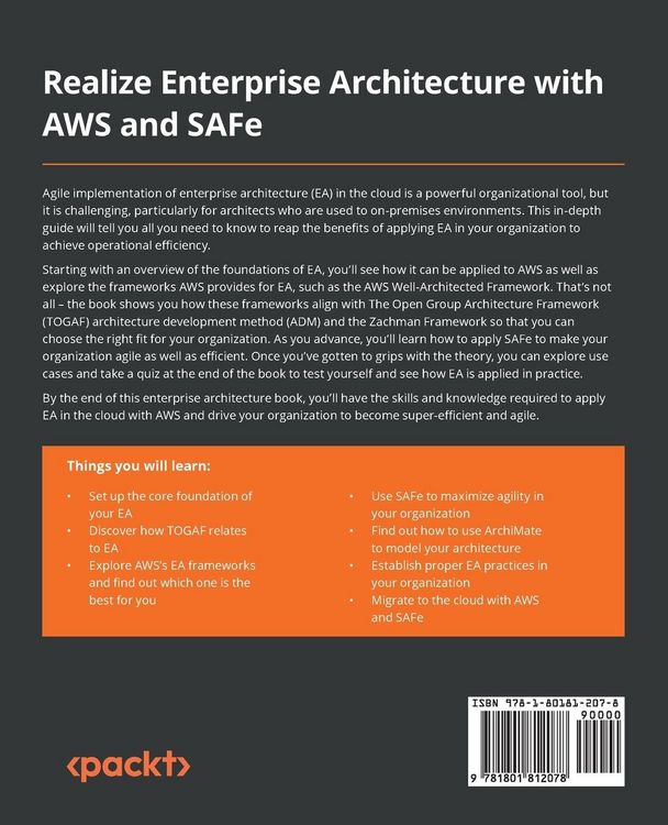 Produktbild: Realize Enterprise Architecture with AWS and SAFe