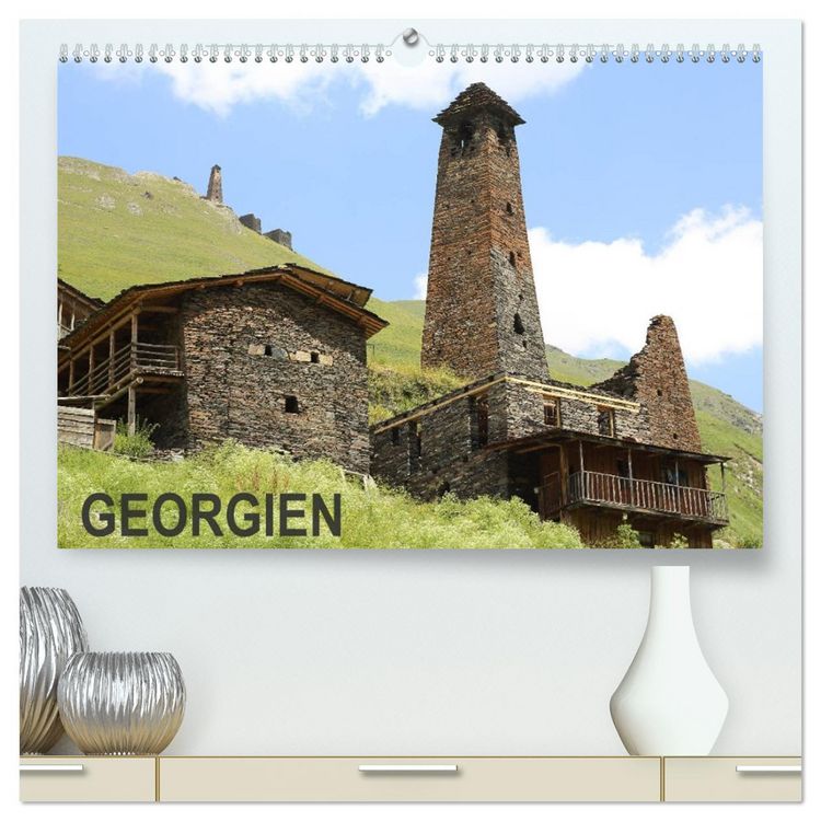 Produktbild: GEORGIEN (hochwertiger Premium Wandkalender 2026 DIN A2 quer), Kunstdruck in Hochglanz