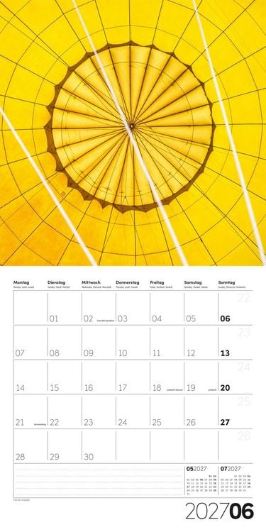Produktbild: Die Farbe Gelb Kalender 2027 - 30x30 - Art12