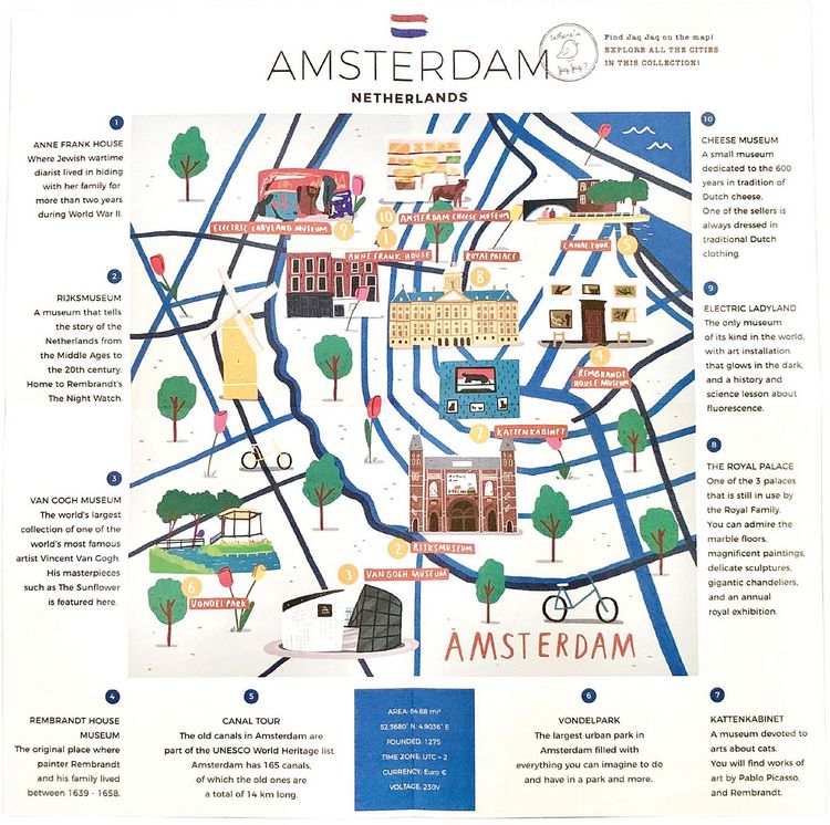 Produktbild: Kreidemalbuch Set mit 4 Kreiden Amsterdam