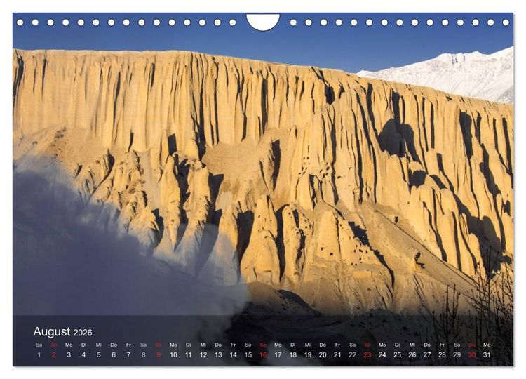 Produktbild: Faszinierende Landschaften der Welt: K&ouml;nigreich Mustang (Wandkalender 2026 DIN A4 quer), CALVENDO Monatskalender