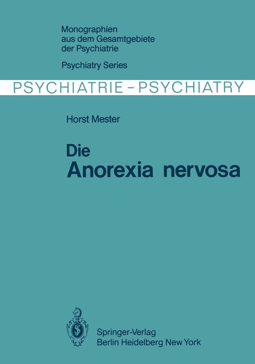Produktbild: Die Anorexia nervosa