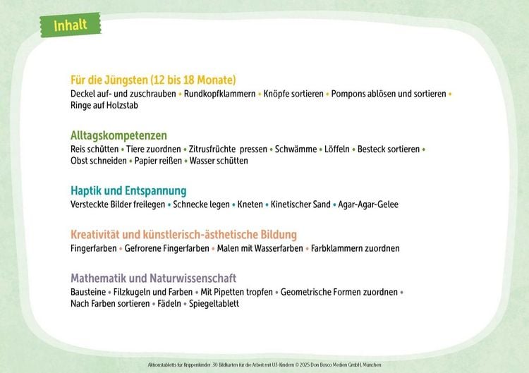 Produktbild: Aktionstabletts f&uuml;r Krippenkinder
