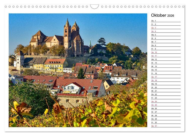 Produktbild: Europastadt Breisach am Rhein (Wandkalender 2026 DIN A3 quer), CALVENDO Monatskalender