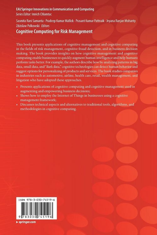 Produktbild: Cognitive Computing for Risk Management
