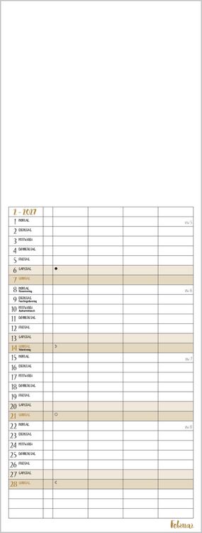 Produktbild: Foto-Malen-Basteln Familientimer gold 2027