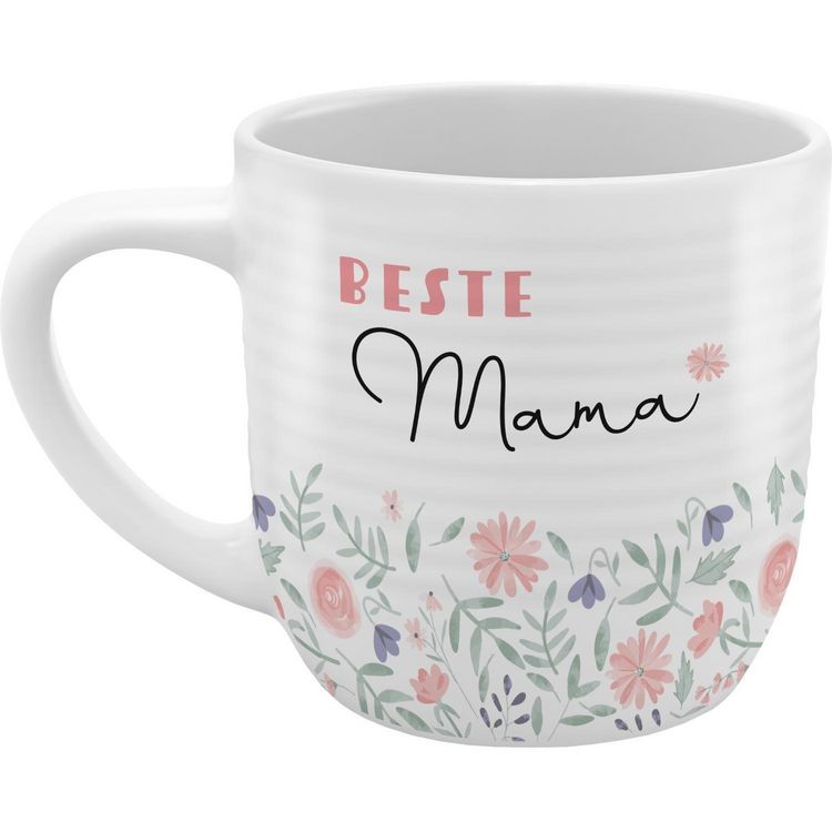 Produktbild: GRUSS & CO Tasse mit Rillen "Beste Mama"