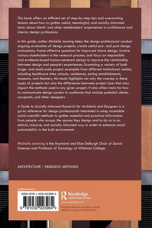 Produktbild: A Guide to Socially-Informed Research for Architects and Designers