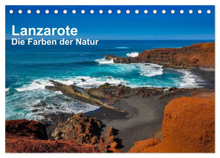 Produktbild: Lanzarote - Die Farben der Natur (Tischkalender 2026 DIN A5 quer), CALVENDO Monatskalender