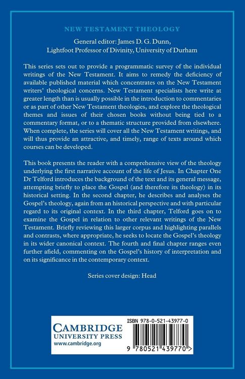 Produktbild: The Theology of the Gospel of Mark