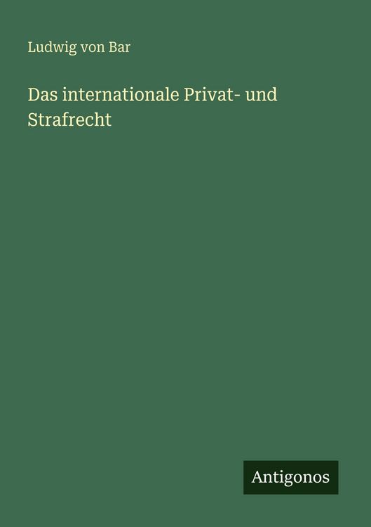 Produktbild: Das internationale Privat- und Strafrecht