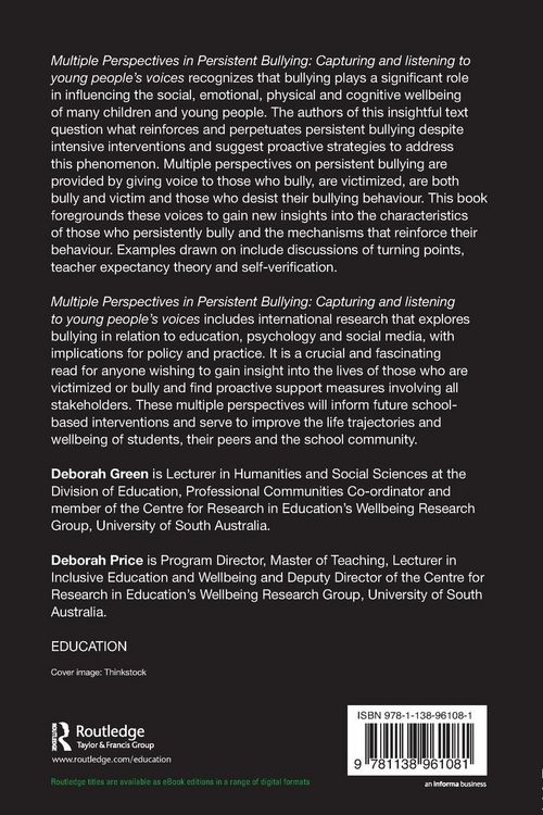 Produktbild: Multiple Perspectives in Persistent Bullying