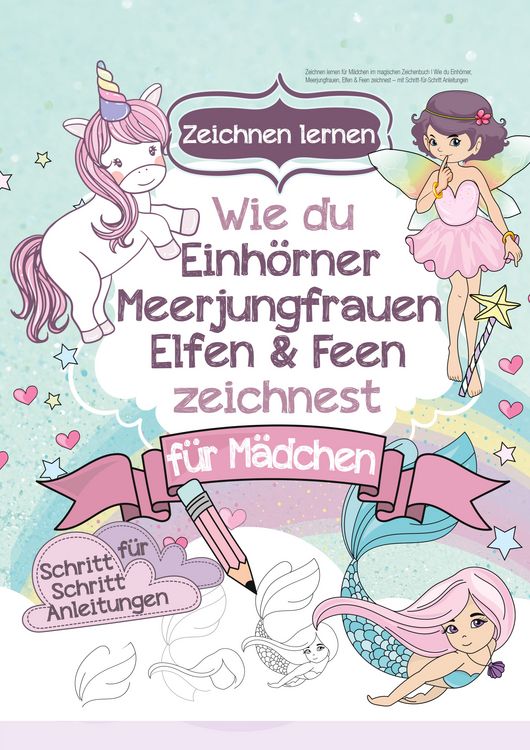 Produktbild: Zeichnen lernen f&uuml;r M&auml;dchen im magischen Zeichenbuch