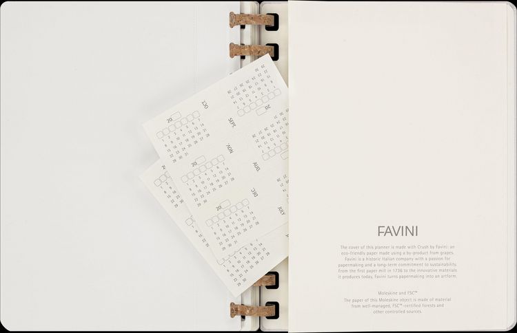 Produktbild: Moleskine Undatierter Life Kalender Mit Spiralbindung, Xl, Wochen-Monatskalender, Fester Einband, Crush Grape