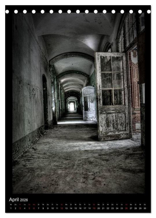 Produktbild: Lost Places Vergessene Orte (Tischkalender 2026 DIN A5 hoch), CALVENDO Monatskalender