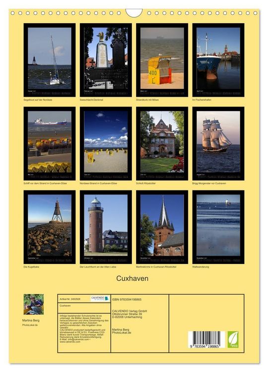 Produktbild: Cuxhaven (Wandkalender 2027 DIN A3 hoch), CALVENDO Monatskalender
