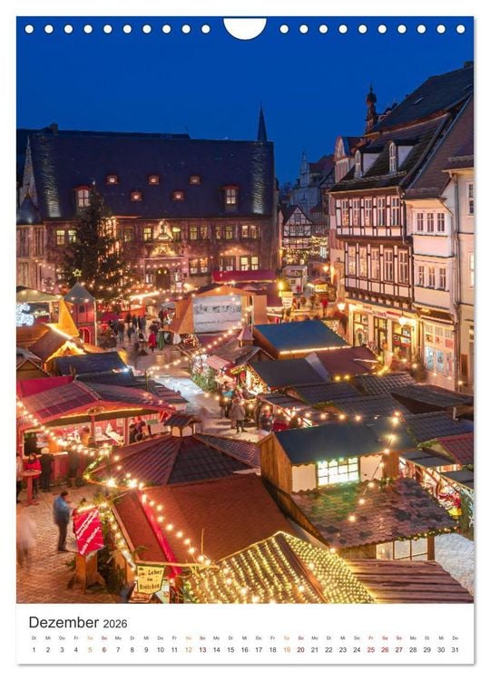 Produktbild: Altstadt Quedlinburg (Wandkalender 2026 DIN A4 hoch), CALVENDO Monatskalender