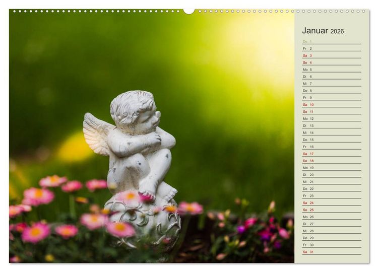 Produktbild: Engel - Begleiter f&uuml;r jeden Tag (Wandkalender 2026 DIN A2 quer), CALVENDO Monatskalender