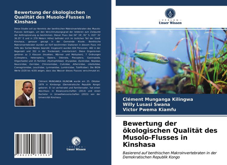 Produktbild: Bewertung der &ouml;kologischen Qualit&auml;t des Musolo-Flusses in Kinshasa