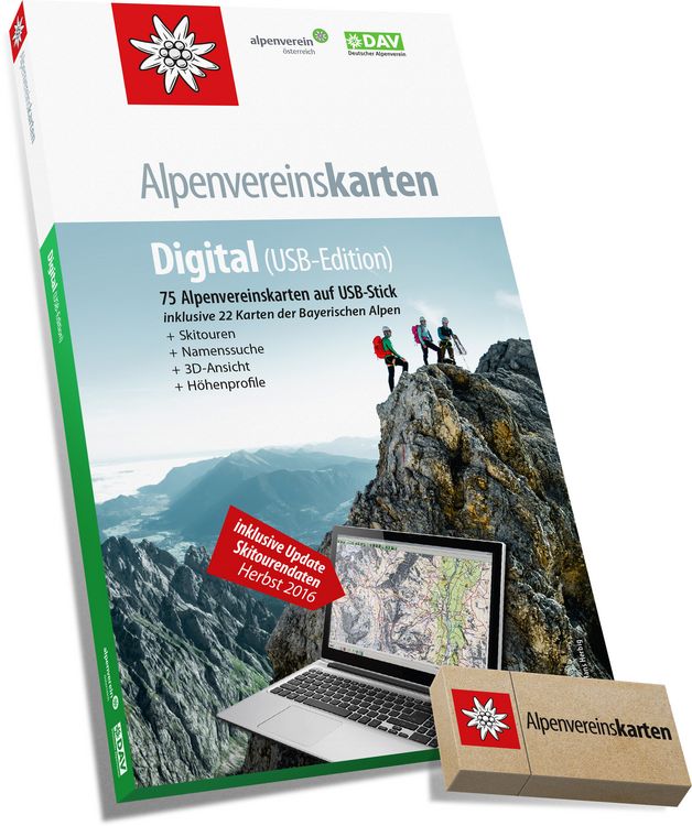 Produktbild: Alpenvereinskarten Digital (Version 4)