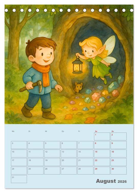 Produktbild: Tari und Tili (Tischkalender 2026 DIN A5 hoch), CALVENDO Monatskalender