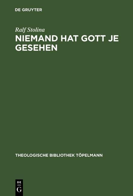 Produktbild: Niemand hat Gott je gesehen