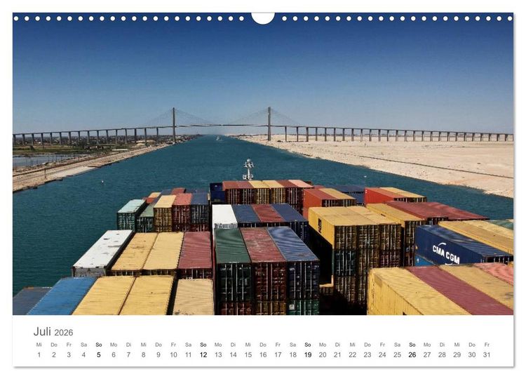 Produktbild: Faszination Schifffahrt &ndash; An Bord um die Welt (Wandkalender 2026 DIN A3 quer), CALVENDO Monatskalender