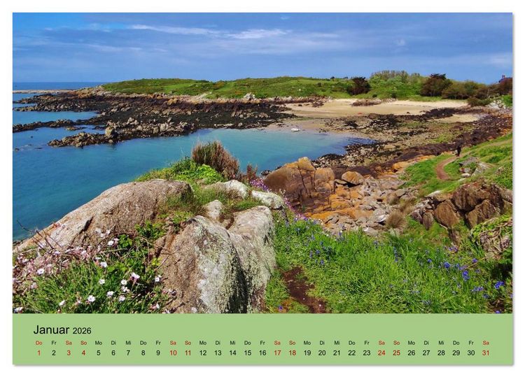 Produktbild: Chausey Inseln Magischer Insel - Archipel Frankreich (Tischkalender 2026 DIN A5 quer), CALVENDO Monatskalender