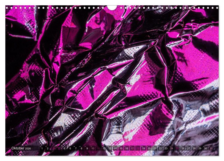 Produktbild: Experimentelle Makrofotografie mit Eisenpulver und Aluminiumfolie (Wandkalender 2026 DIN A3 quer), CALVENDO Monatskalender