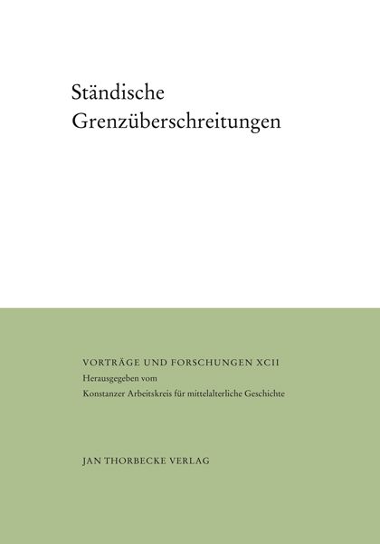 Produktbild: St&auml;ndische Grenz&uuml;berschreitungen