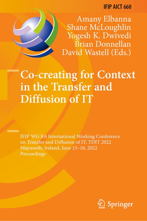 Produktbild: Co-creating for Context in the Transfer and Diffusion of IT
