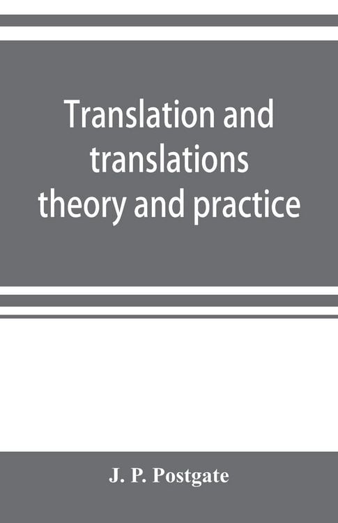 Produktbild: Translation and translations; theory and practice