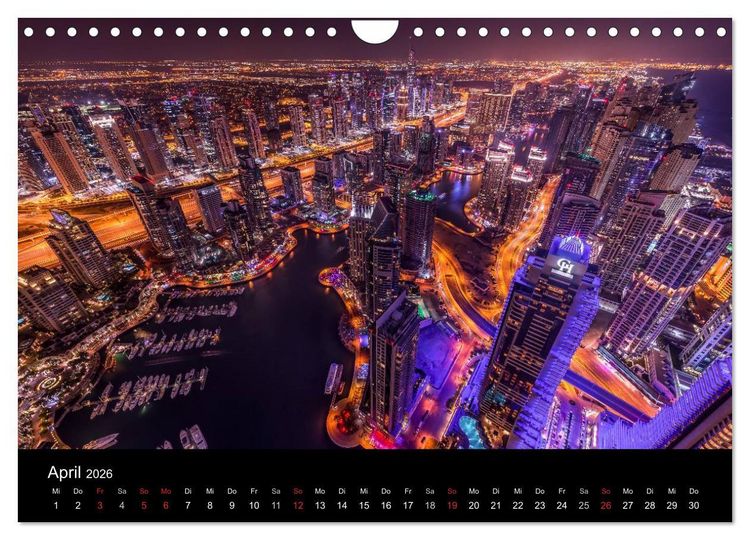 Produktbild: Dubai in Bildern (Wandkalender 2026 DIN A4 quer), CALVENDO Monatskalender