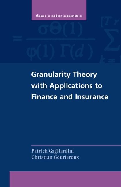 Produktbild: Granularity Theory with Applications to Finance and Insurance