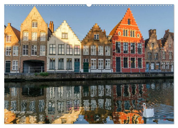 Produktbild: Flandern - Stadt und Strand (Wandkalender 2026 DIN A2 quer), CALVENDO Monatskalender