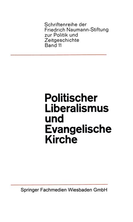 Produktbild: Politischer Liberalismus und Evangelische Kirche