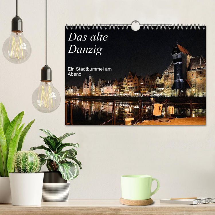 Produktbild: Das alte Danzig - Ein Stadtbummel am Abend (Wandkalender 2026 DIN A4 quer), CALVENDO Monatskalender