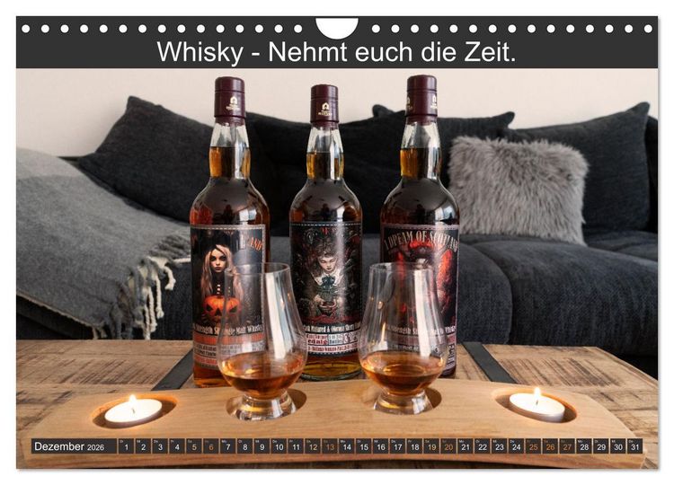 Produktbild: Witzige Whisky-Werbeslogans (Wandkalender 2026 DIN A4 quer), CALVENDO Monatskalender