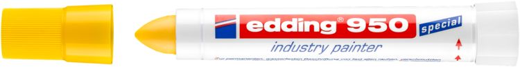 Produktbild: Edding 950 industry painter 4-950005 Industriemarker Gelb wasserfest: Ja