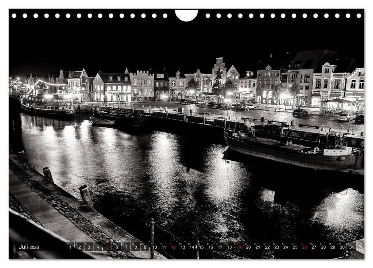 Produktbild: Ein Blick auf Husum (Wandkalender 2026 DIN A4 quer), CALVENDO Monatskalender