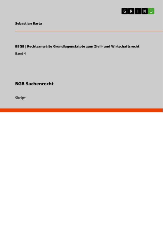Produktbild: BGB Sachenrecht